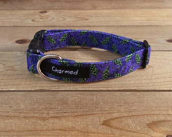 11"-22" Dog Collar 1" Width, Pet Collar, Small, Medium, Large Collar, Summer Collar, Boy Dog Collar, Lightening Bolt