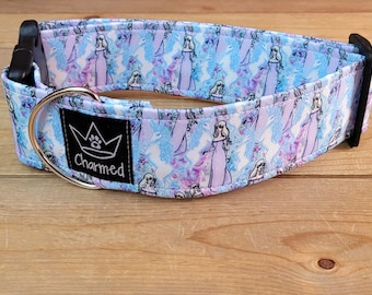 14"-28" Dog Collar 2" Width, Pet Collar, Medium, Large, Big Dog Collar, The Last Unicorn, Cult Classic, Unicorn