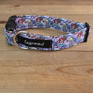 11"-22" Mermaid Dog Collar 1" Width, Pet Collar, Medium, Large, XL, Ocean, Beach,  Cartoon Dog Collar, Buckle Dog Collar, Ariel