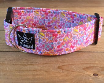 14"-28" Dog Collar 2" Width, Pet Collar, Medium, Large, XL, Fun Dog Collar, Teacup Time Dog Collar, Girly Collar, Buckle Collar, Teacup Pot