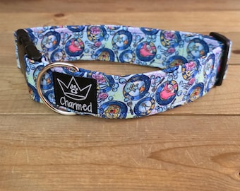 13"-26" Dog Collar 1.5" Width, Neon Collar, Medium, Large, XL, Under The Sea, Cartoon Collar, Buckle Dog Collar, Square Pants, Gary