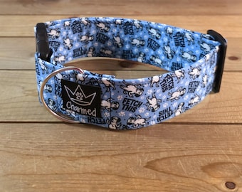 14"-28" Swear Dog Collar 2" Width, Small, Medium, Large, XL, Fetch This, Naughty Dog Collar, Explicit, Funny Dog Collar, Middle Finger