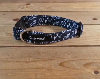 11"-22" Valentine's Day Collar 1" Width, Small, Medium, Large, Holiday Collar, Love, Hearts, Woof You