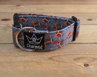 10"-18" PETITE Fall Dog Collar 1.5" Width, Small Collar, Medium, Large, XL Dog Collar, Autumn Collar, Leaves, Seasonal Collar, Buckle Collar