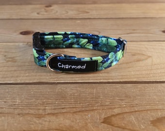 9"-18" St. Patrick's Day Dog Collar 3/4" Width, Pet Collar, Medium, Small Dog Collar, Holiday Collar, Lucky, Pot of Gold, Clover