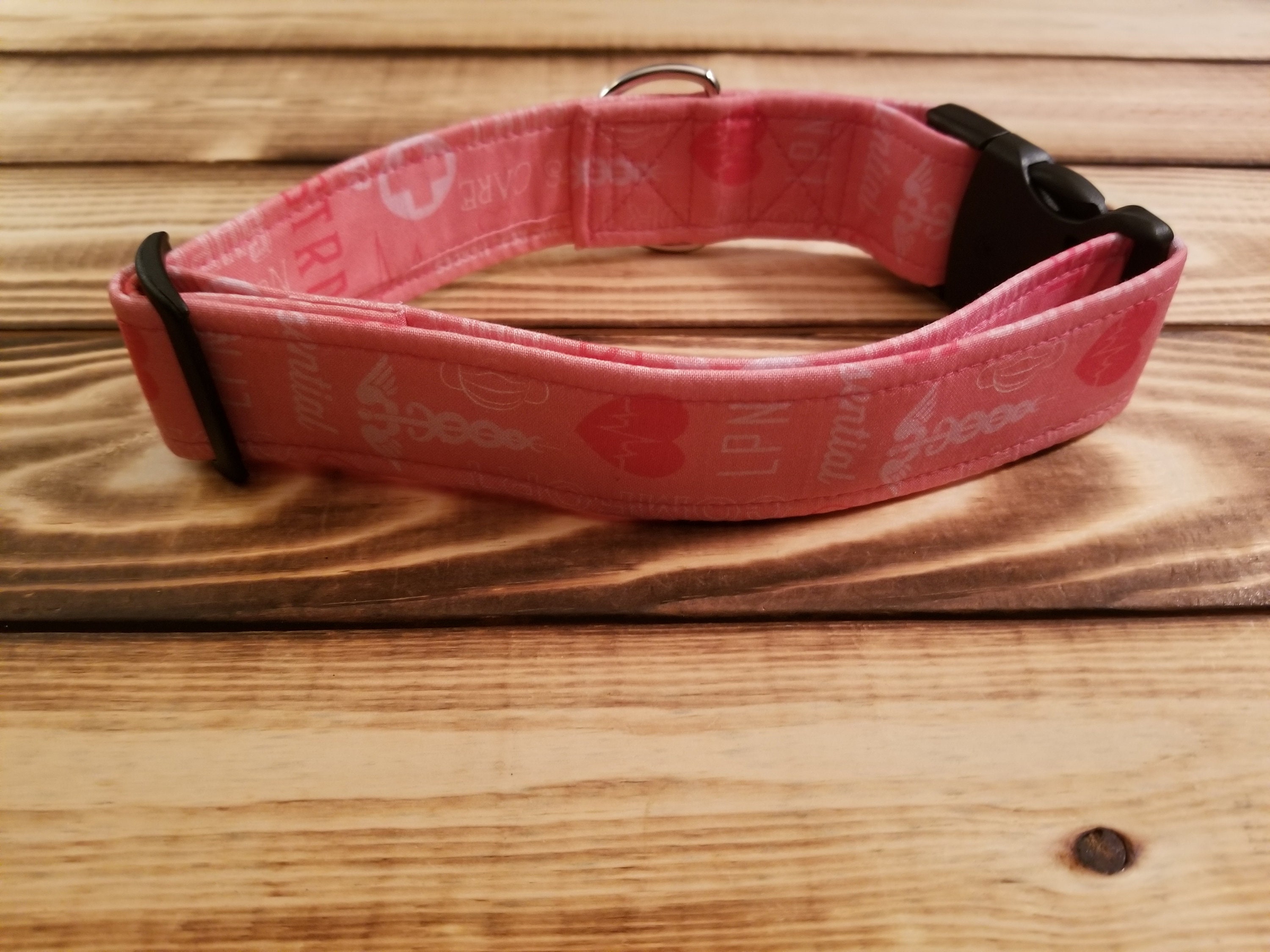 1427 Nurse Dog Collar 1.5 Width, Dog Collar, Stronger Together, Pet Accessory, LN, Nurse