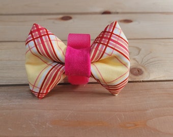 MINI Dog Bowtie for All Collars & Harness, Pet Neckwear, Dog Accessory, One of a Kind, Proper Pooch, Bowtie, Collar Accessory, One Size