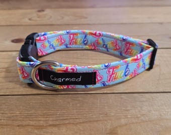 11"-21" Swear Dog Collar 1" Width, Pet Collar, Medium, Large, XL, Swear Collar, Fuck, Naughty Dog Collar, Explicit, 1" Buckle Collar