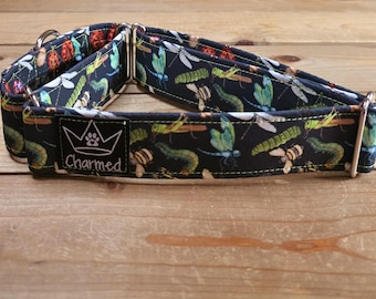 14"-26" Martingale Collar 1.5" Width, Pet Collar, Medium, Large, XL, Martingale Dog Collar, Summer, Bugs Martingale, Boy Collar