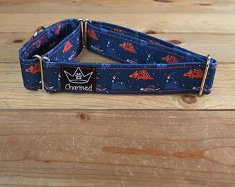14"-27" Martingale Collar 1.5" Width, Pet Collar, Medium, Large, XL Dog Collar, 4th of July, Patriotic, Red White & Blue, Martingale Collar