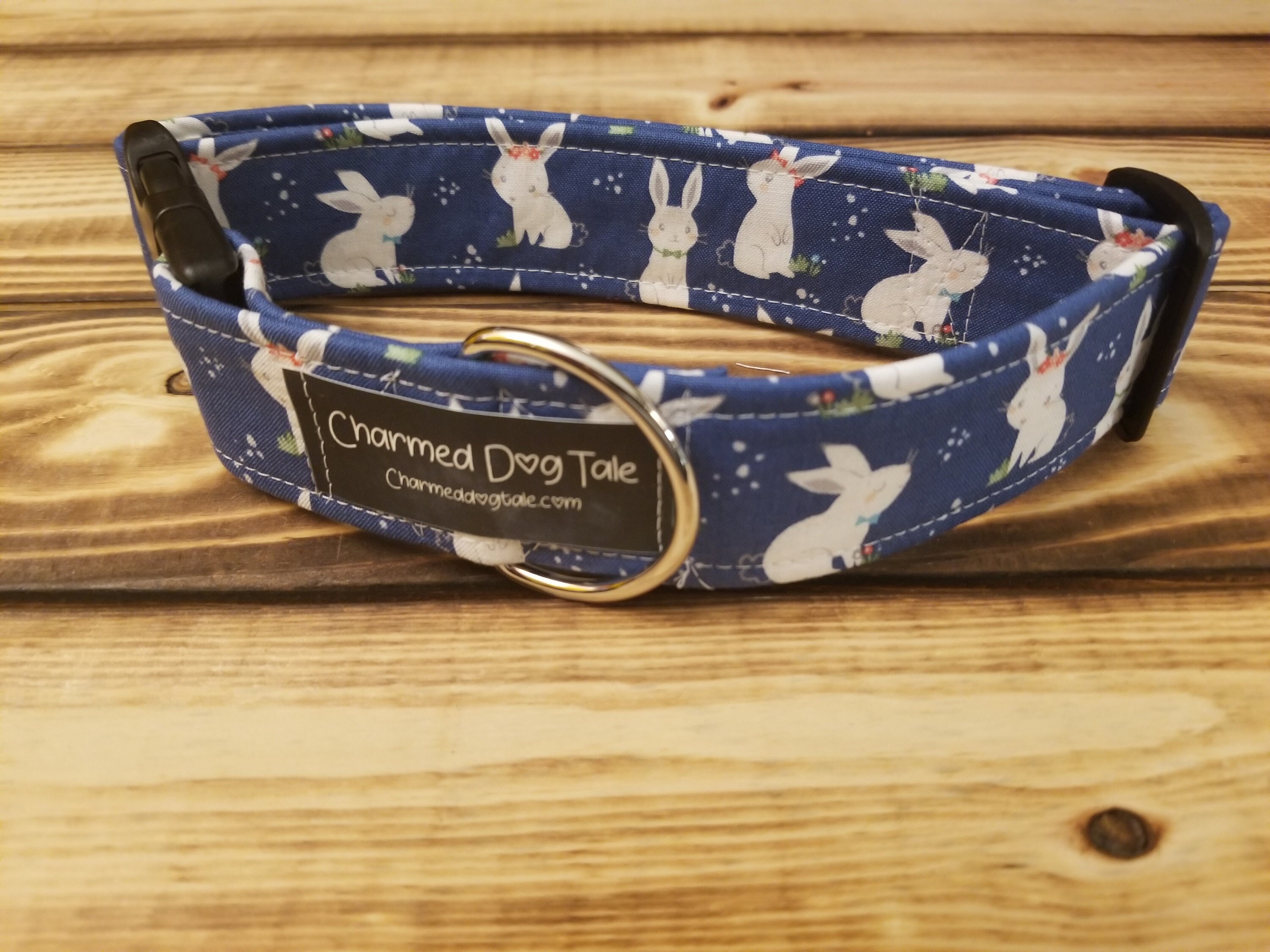 1426 Easter Dog Collar 1.5 Width, Pet Collar, Medium, Large, Dog