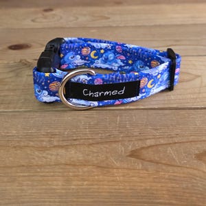 PETITE 9"-16" Dog Collar 1" Width, Pet Collar, Small, Fun Dog Collar, Cartoon Dog Collar, 626, Alien Dog, Buckle Dog Collar