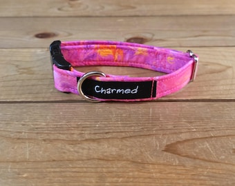8"-16" Spectrum Dog Collar 3/4" Width, Pet Wear, Small, Medium, Dog Collar, Colorful, Fun, Vibrant, Spectrum