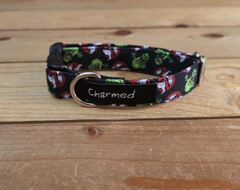8"-18" Halloween Dog Collar 3/4" Width, Small, Medium, Halloween, Holiday Collar, Tricky or Treat, Spooky Dog, Ghost, Pumpkins, Boo