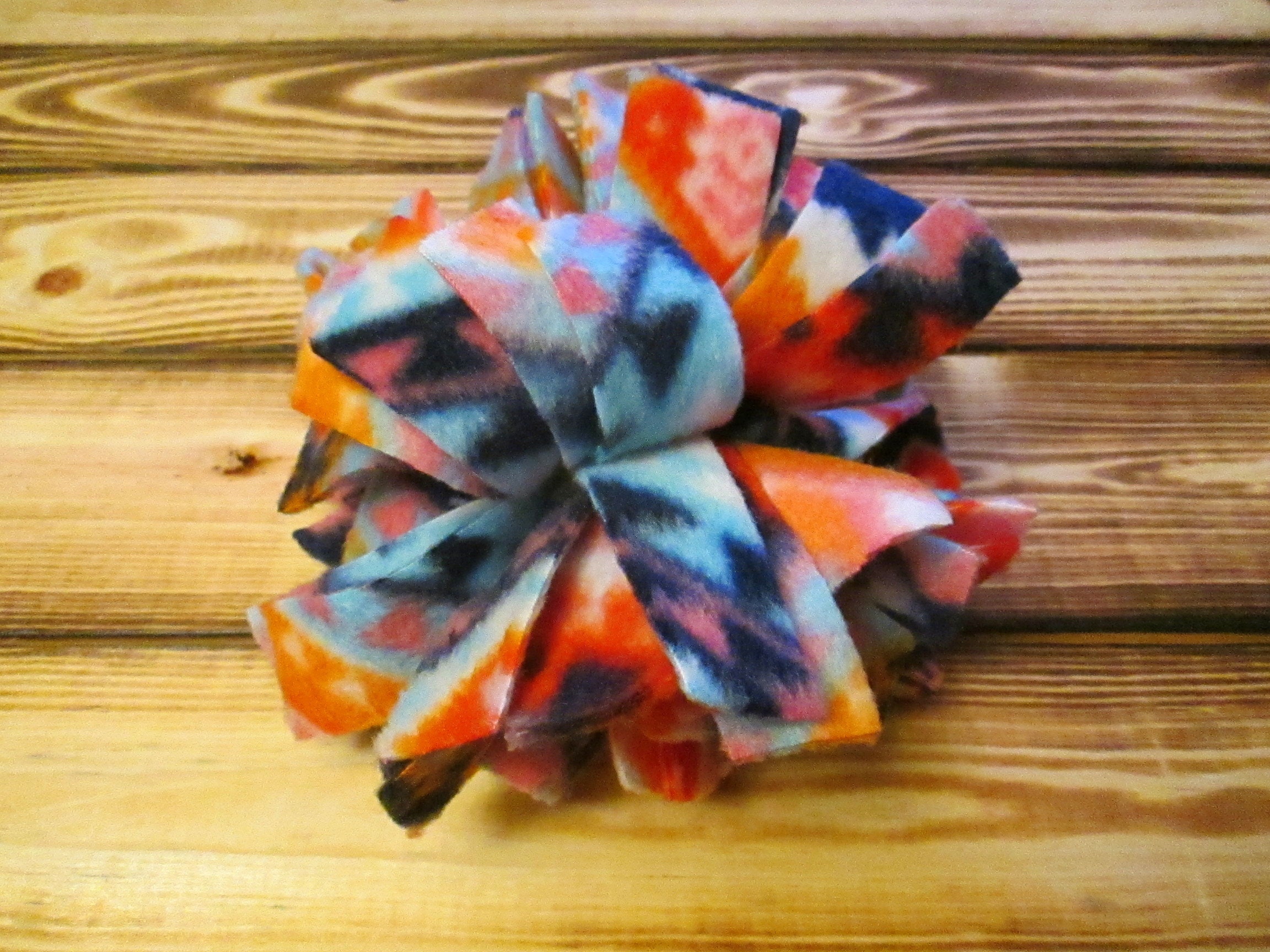 8 Pawsome Pom, Fleece, Dog Toy, Fleece Dog Toy, Fleece Fringe, Puppy