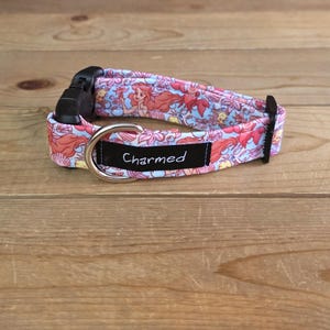 PETITE 9"-16" Dog Collar 1" Width, Pet Collar, Small, Fun Dog Collar, Mermaid Dog Collar, Cartoon, Throwback, Buckle Dog Collar, Ariel