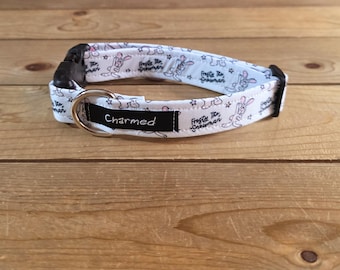 11"-21" Christmas Dog Collar 1" Width, Pet Collar, Small, Medium, Large Dog Collar, Holiday Collar, Side Release Buckle, Santa, Lights