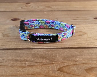 9"-18" St. Patrick's Day Dog Collar 3/4" Width, Pet Collar, Medium, Small Dog Collar, Holiday Collar, Lucky, Pot of Gold, Clover