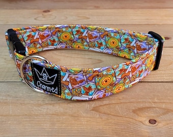 13"-26" Dog Collar 1.5" Width, Pet Collar, Medium, Large, XL, Big Dog Collar, Scooby, Cartoon Dog, Summer, Polaroid