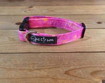 11"-22" Spectrum Dog Collar 1" Width, Pet Wear, Small, Medium, Large Dog Collar, Colorful, Fun, Vibrant, Spectrum Collar