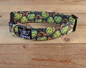 13"-26" Dog Collar 1.5" Width, Pet Collar, Medium, Large, Big Dog Collar, Cartoon Collar, Turtles, Ninjas, 80's Throwback