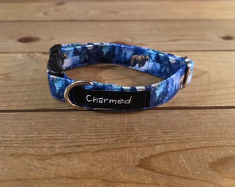 9"-18" Winter Dog Collar 3/4" Width, Pet Collar, XS, Small, Medium, Dog Collar, Winter Dog, Seasonal Buckle Collar, Snowflake