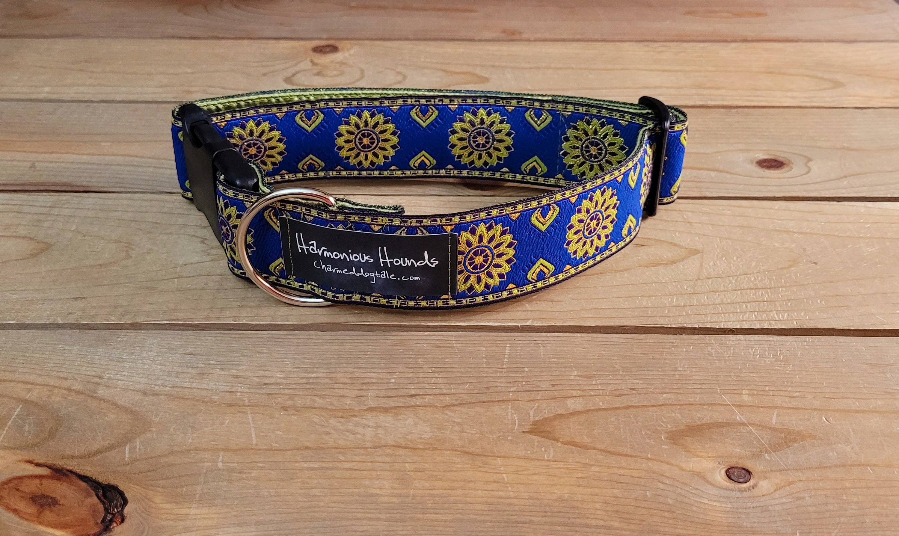 13-26 Harmonious Hounds Collar 1.5 width, Jacquard Ribbon, Guitar Strap Dog  Collar, Woven Collar, Jacquard Collar, Satin