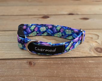 8"-18" Halloween Dog Collar 3/4" Width, Small, Medium, Halloween, Holiday Collar, Tricky or Treat, Spooky Dog, Ghost, Pumpkins, Boo