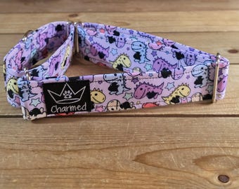 15"-28" Valentine's Day Martingale Collar 1.5" Width, Pet Collar, Medium, Large Dog Collar, XL, Holiday Collar, Love, Hearts, Woof You