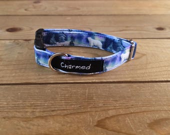 9"-18" Winter Dog Collar 3/4" Width, Pet Collar, XS, Small, Medium, Dog Collar, Winter Dog, Seasonal Buckle Collar, Snowflake