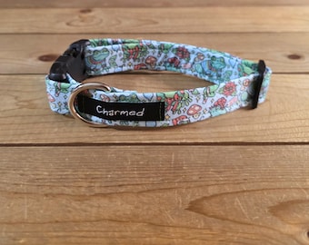 11"-21" Christmas Dog Collar 1" Width, Pet Collar, Small, Medium, Large Dog Collar, Holiday Collar, Side Release Buckle, Santa, Lights