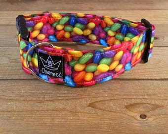 14"-28" Easter Dog Collar 2" Width, Pet Collar, XL, Large, Medium, Small Dog Collar, Holiday Collar, Easter, Bunny, Jelly Beans
