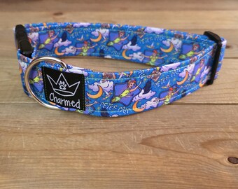 13"-26" Dog Collar 1.5" Width, Neon Collar, Medium, Large, XL, Summer Dog Collar, Neverland, Buckle Dog Collar, Cartoons, Tink