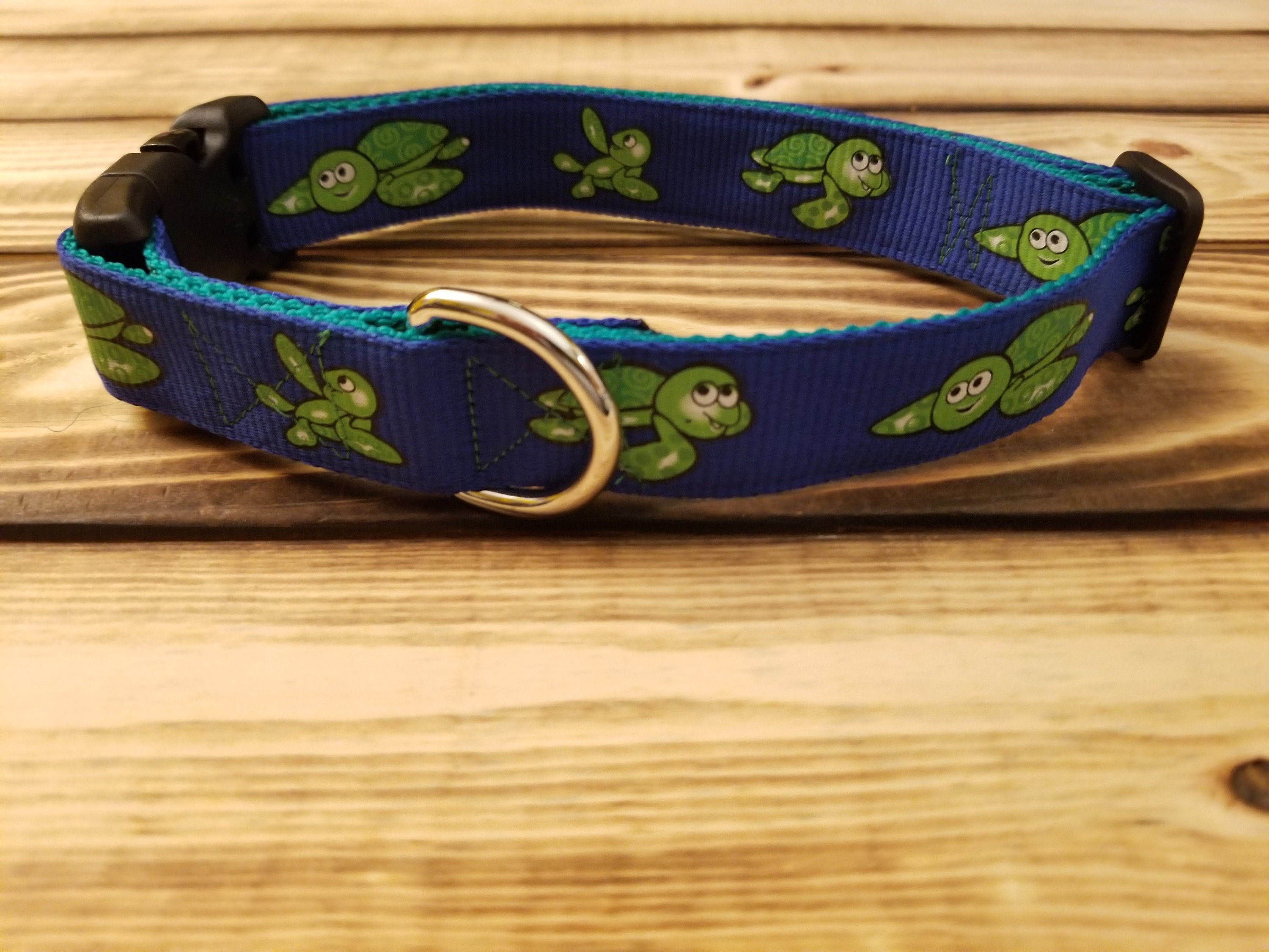 12-24 Ribbon Dog Collar 1 width, Pet Collar, Fabric Collar, Pet ...