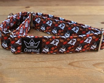 15"-28" Fall Martingale 1.5" Width, Pet Collar, Medium, Large, XL Dog Collar, Autumn Collar, Leaves, Seasonal Collar, Martingale Collar