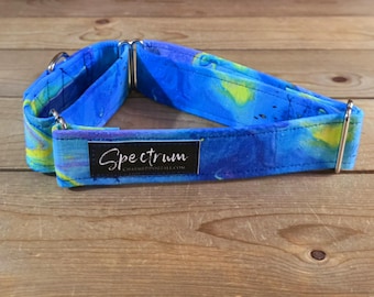 14"-27" Spectrum Martingale Collar 1.5" Width, Pet Wear, Small, Medium, Large Dog Collar, XL, Colorful, Fun, Vibrant, Spectrum, Martingale
