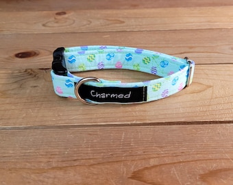 8"-16" Easter Dog Collar 3/4" Width, Pet Collar, Small, Medium, Large Collar, Easter, Spring Collar, Holiday Dog Collar, Side Release Buckle