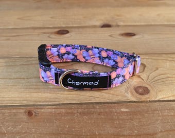 9"-18" Dog Collar 3/4" Width, Pet Collar, Small Dog Collar, Medium, Bee Dog Collar, Summer