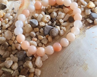 8mm Adventurine Crystal Bracelet, 7" Elastic, Handmade