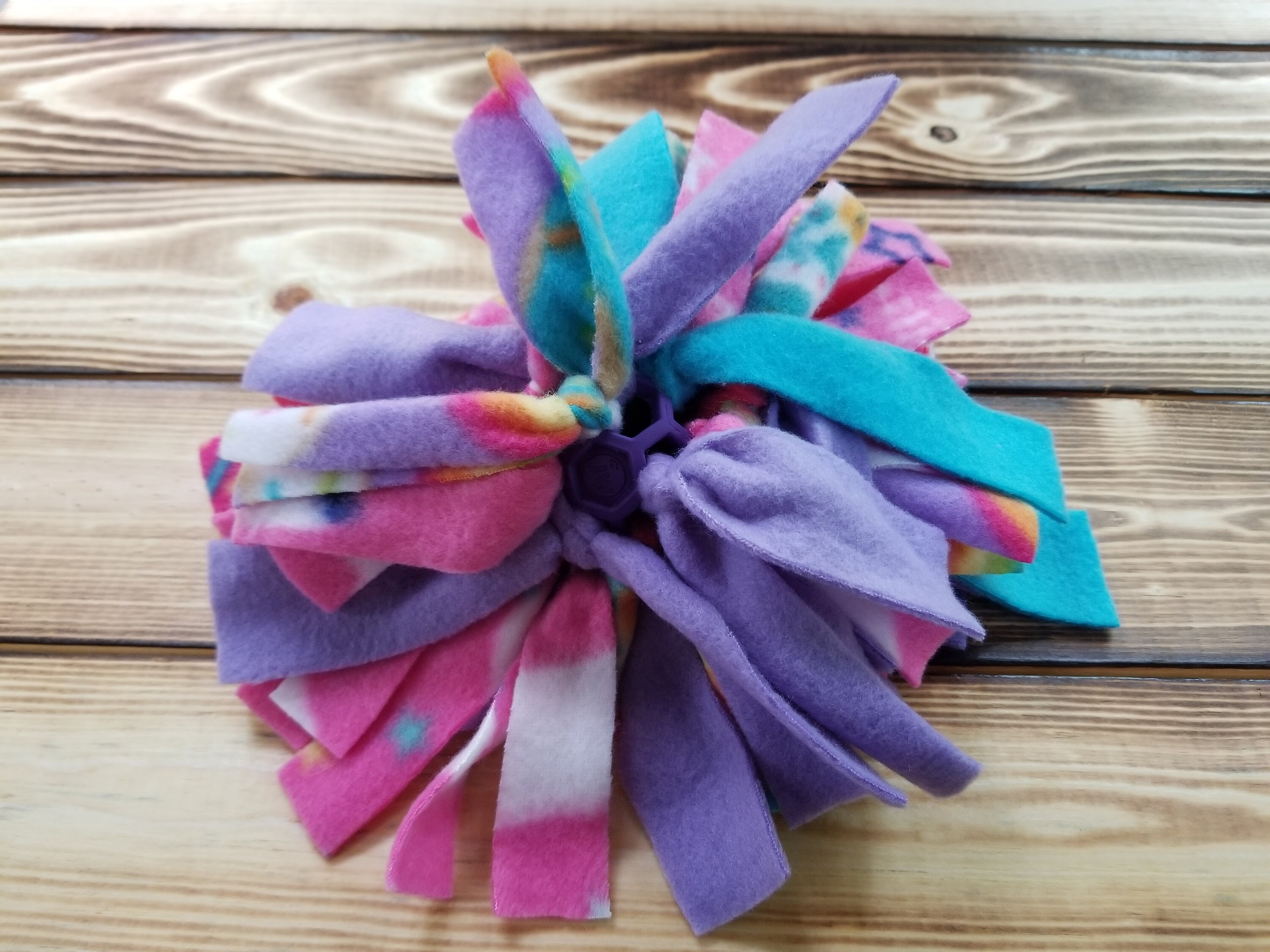 10 Fleece Dog Snuffle Ball, Sniff and Search, Cognitive, Treat Toy