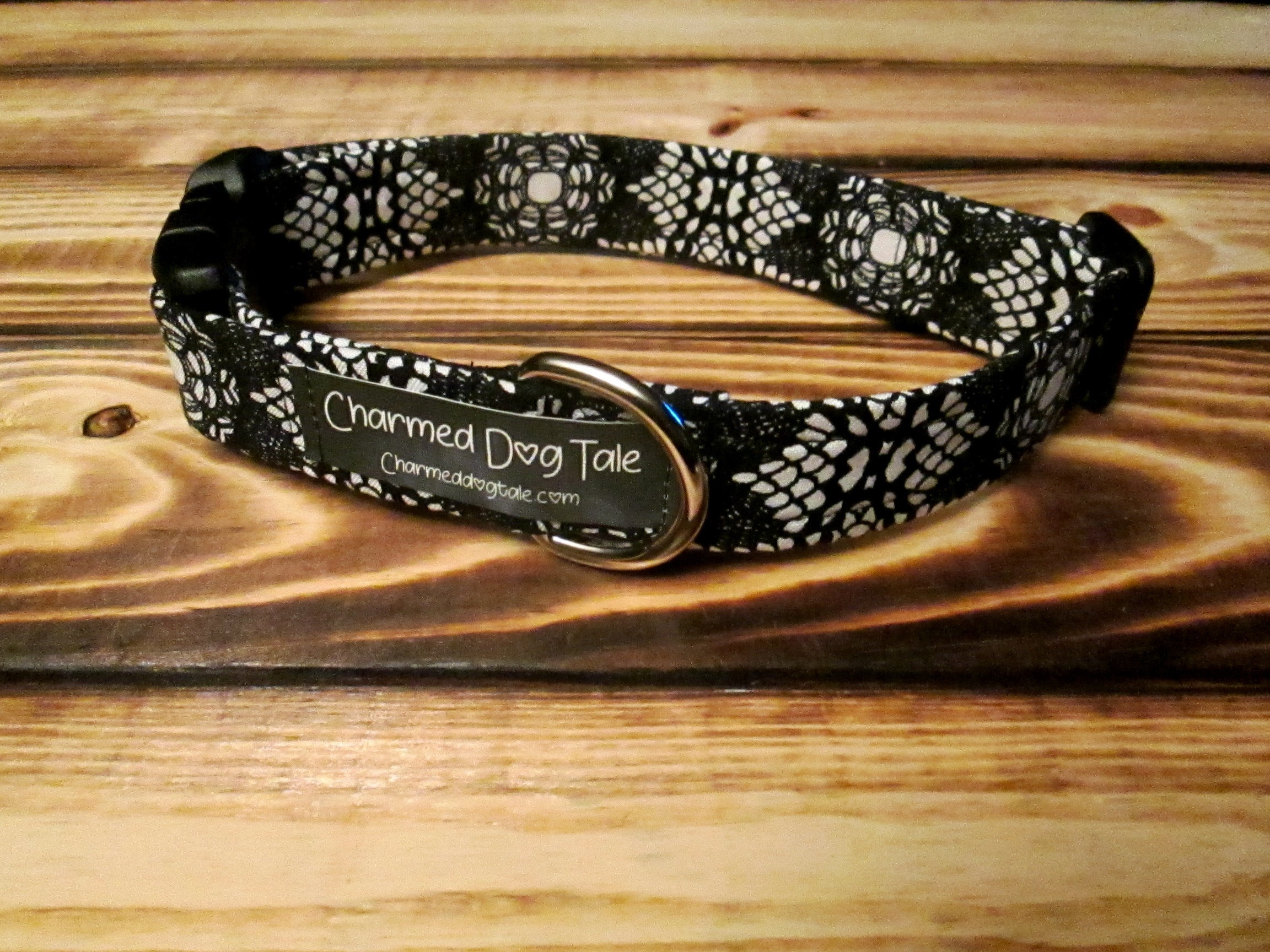 1325 Lace Dog Collar 1 Width, Pet Accessory, Fabric Collar, Pet Collar