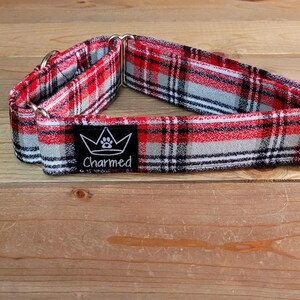 14"-27" Fido's Flannel Martingale Collar 1.5" Width, Pet Collar, Small, Medium, Large, XL, Dog Collar, Mammoth Flannel, Warm Collar, Plaid