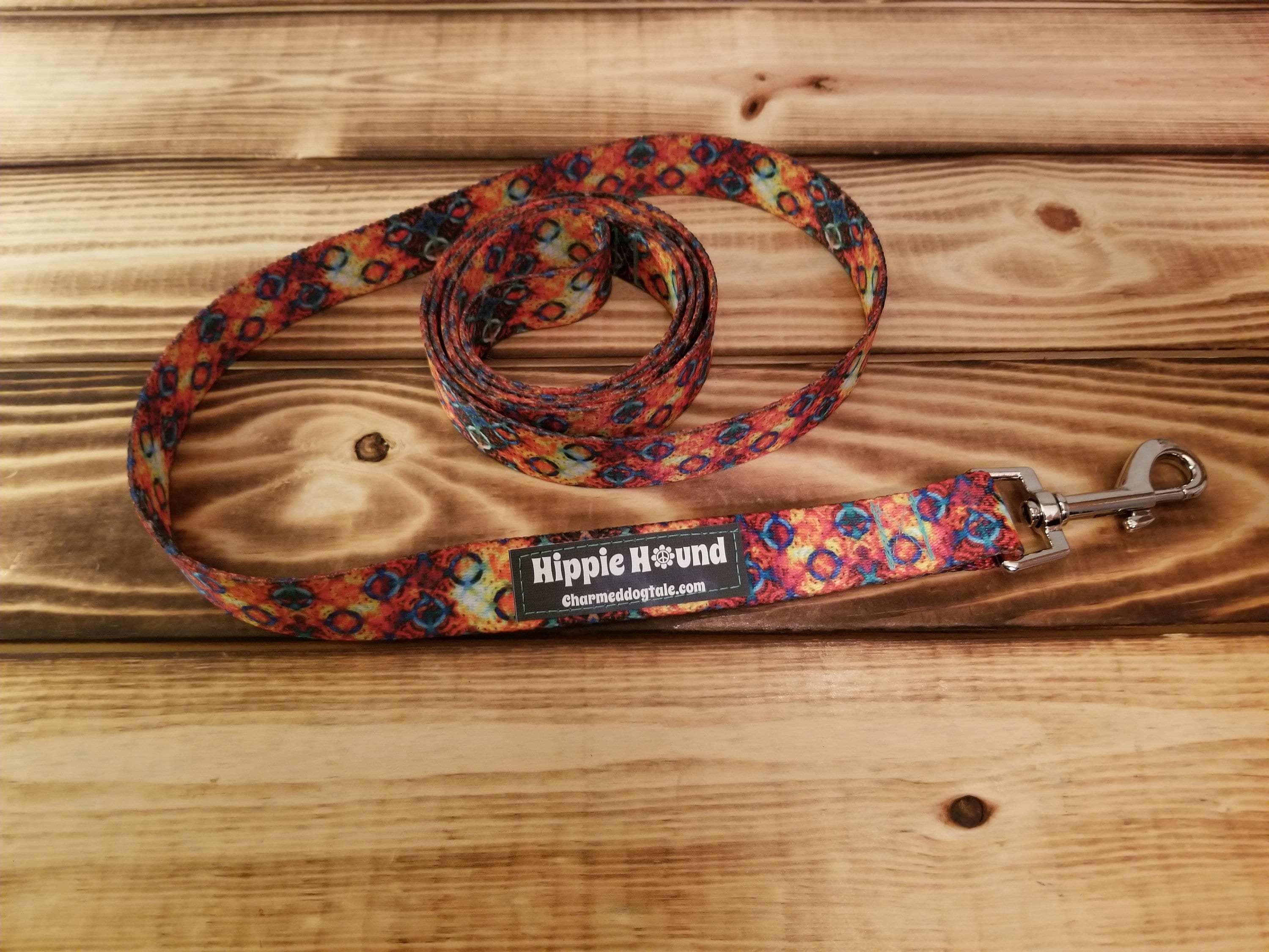 Hippie Hound Dog Collars and Leash, Designer Collar, Martingale