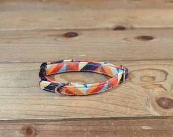 5.5"-10" Dog Collar 3/8" Width, Pet Collar, XS, Small, Cat, Tiny Dog Collar, Kittens, Teacup, Geometric Collar
