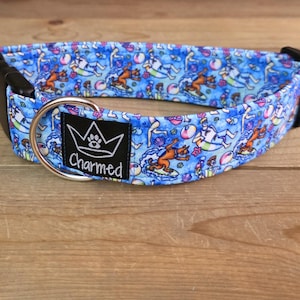 13"-26" Dog Collar 1.5" Width, Neon Collar, Medium, Large, XL, Dog Days Of Summer, Zoinks, Cartoon Collar, Buckle Dog Collar, Mystery