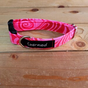 8"-16" Valentine's Day Dog Collar 3/4" Width, Pet Collar, Small, Medium, Collar, Holiday Collar, Doggy Love, Woof You