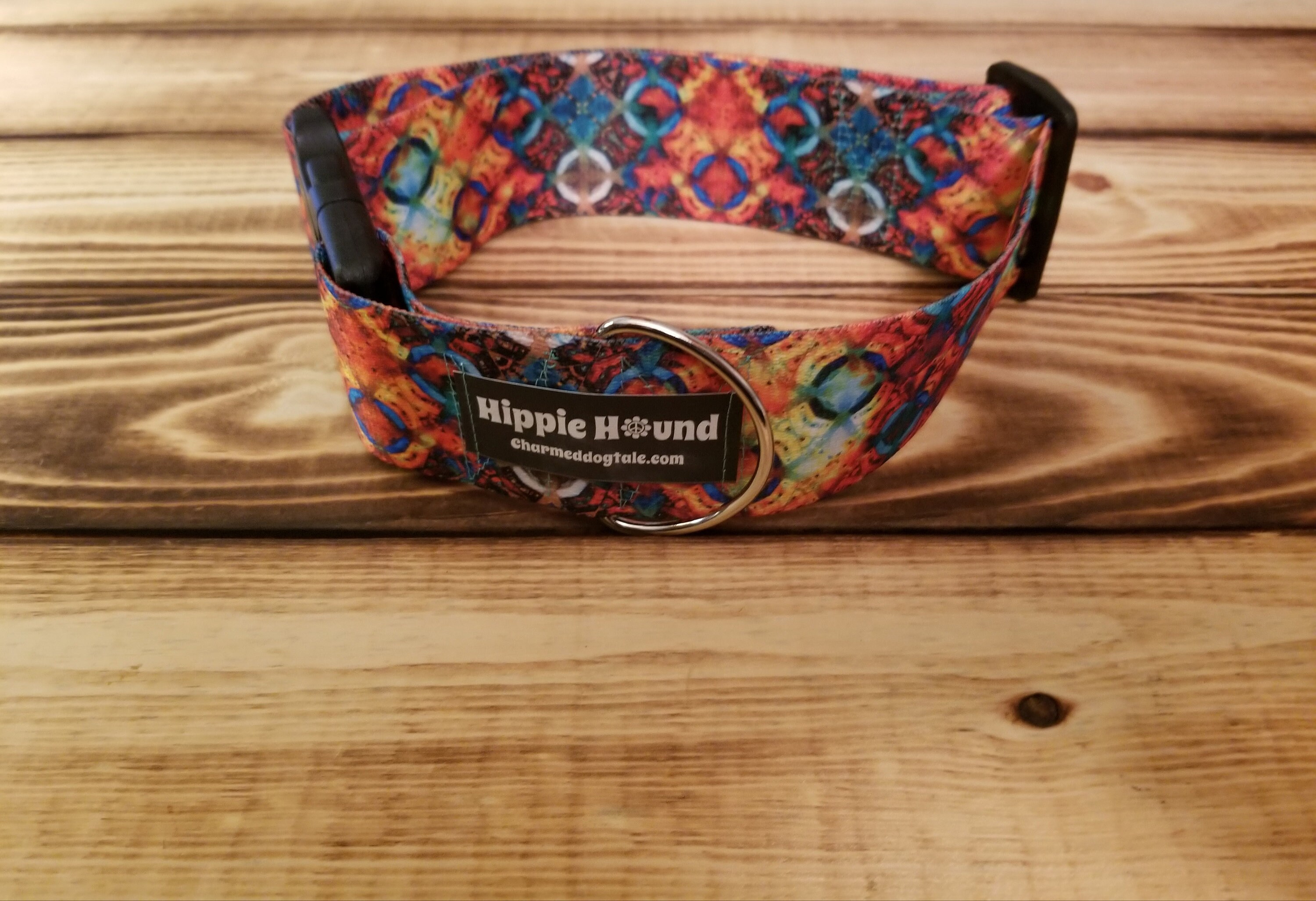 Hippie Hound Dog Collars and Leash, Designer Collar, Martingale