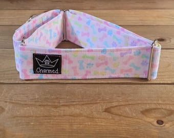 14"-27" Easter Martingale Collar 2" Width, Pet Collar, Medium, Large Dog Collar, XL, Holiday Collar, Easter, Bunny, Jelly Beans