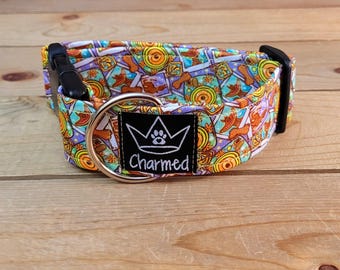 PETITE 10"-18" Dog Collar 1.5" Width, Pet Collar, Medium, Fun Dog Collar, Scooby-Doo, Cartoon, Polaroid, Zoinks