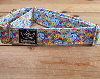 14"-26" Martingale Collar 1.5" Width, Pet Collar, Medium, Large, XL, Martingale Dog Collar, Summer, Ocean Dog Collar, Lisa Frank, Dolphins